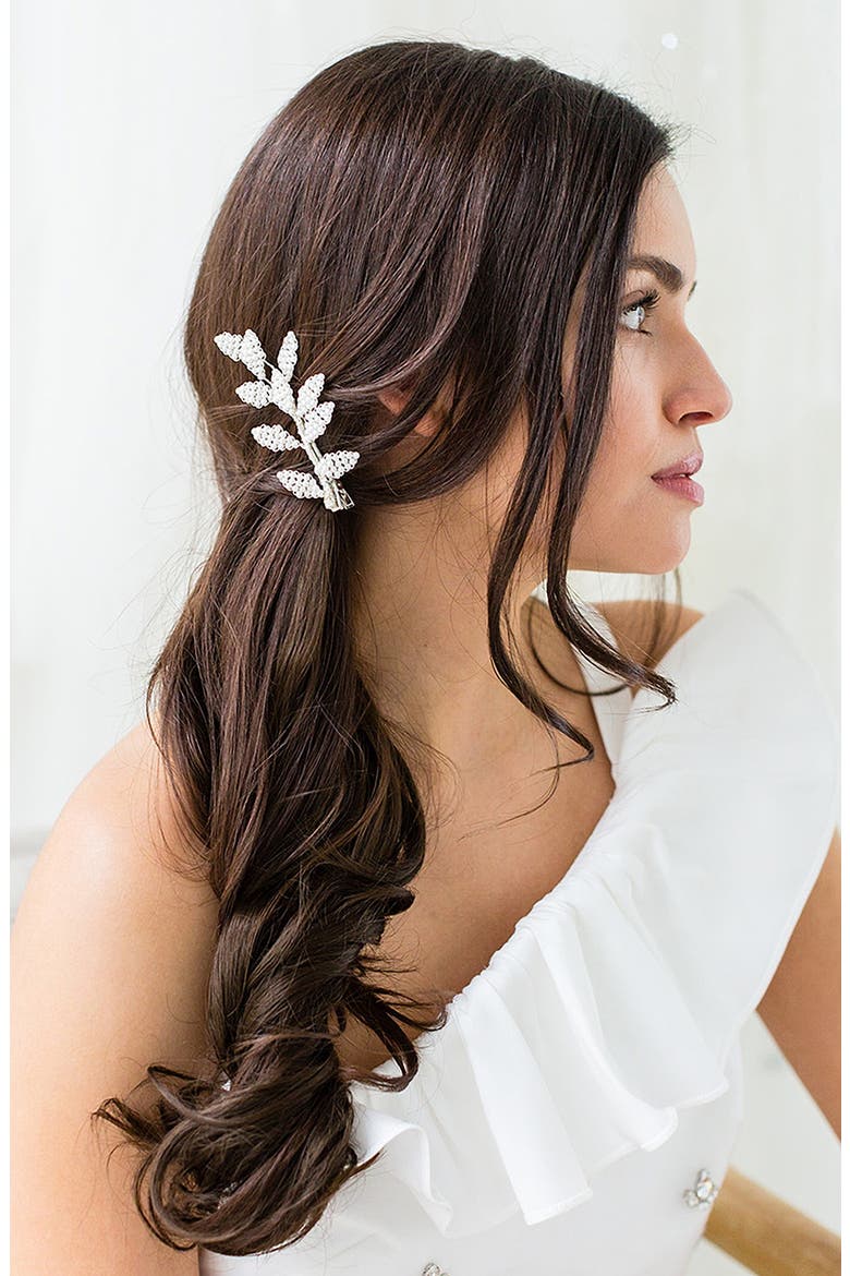 Petra Hair Clip (Nordstrom Exclusive), Main, color, SILVER