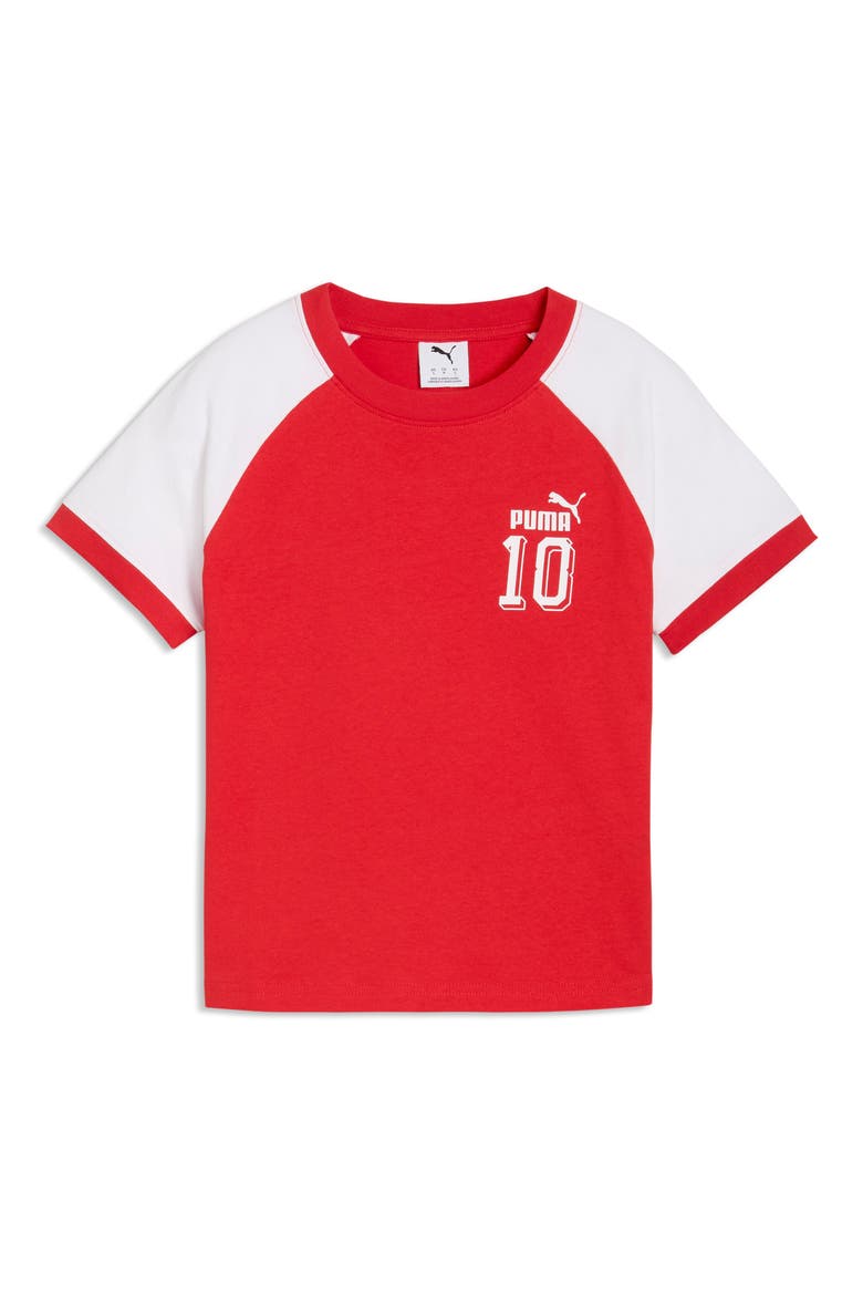 Future Archive Slim Colorblock Cotton T-Shirt, Main, color, FOR ALL TIME RED