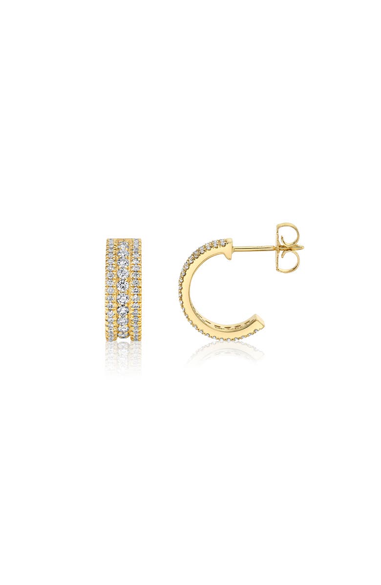 Michael M Europa Huggie Hoop Earring, Alternate, color, Yellow Gold