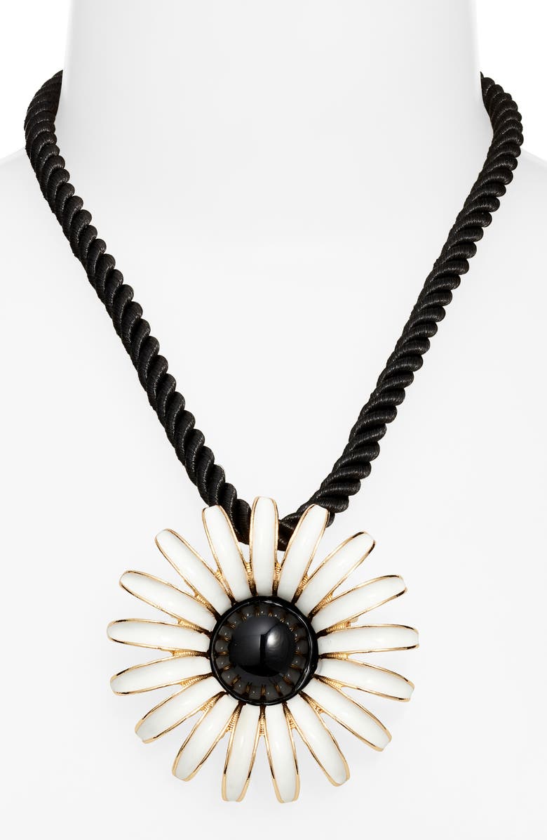 Kenneth Jay Lane Daisy Beaded Necklace, Alternate, color, 