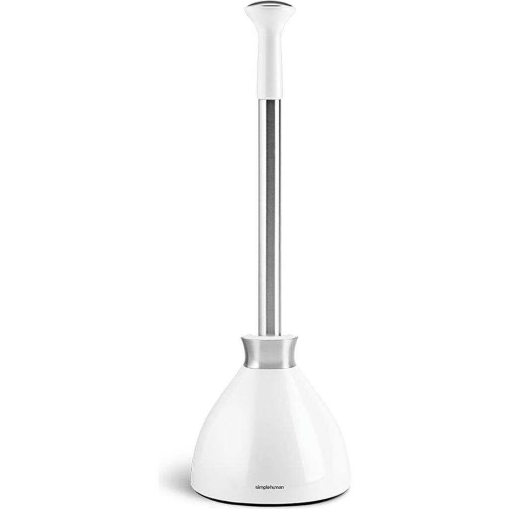 SIMPLEHUMAN SIMPLEHUMAN TOILET PLUNGER + WHITE PLASTIC