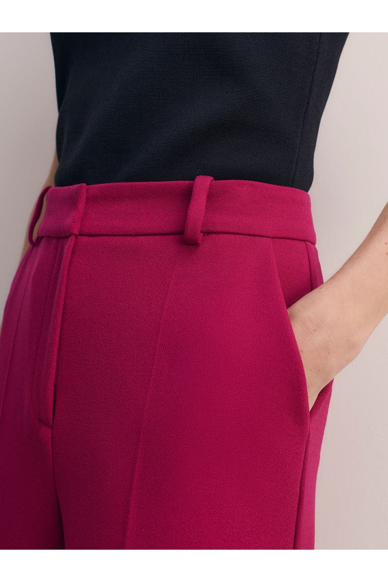 Adelaide Crepe Trousers, Alternate, color, Pink