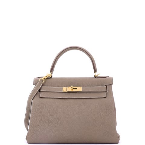 Kelly Handbag Grey Togo with Gold Hardware 28