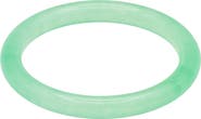 seree Pond Cyan Skinny Round Jade Stone Bangle