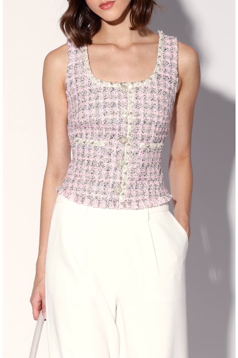 Francine Tweed Top, Main, color, CAROUSEL TWEED