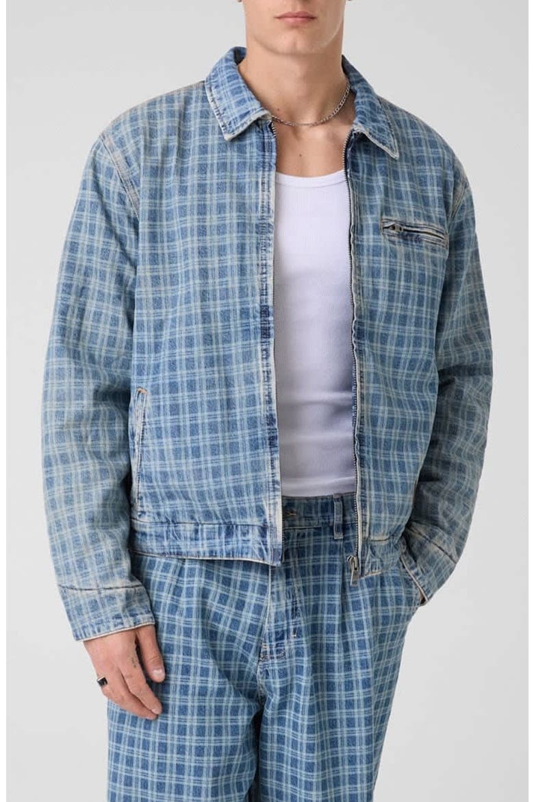 Lasered Plaid Detroit Jacket, Main, color, GLRP-OPEN