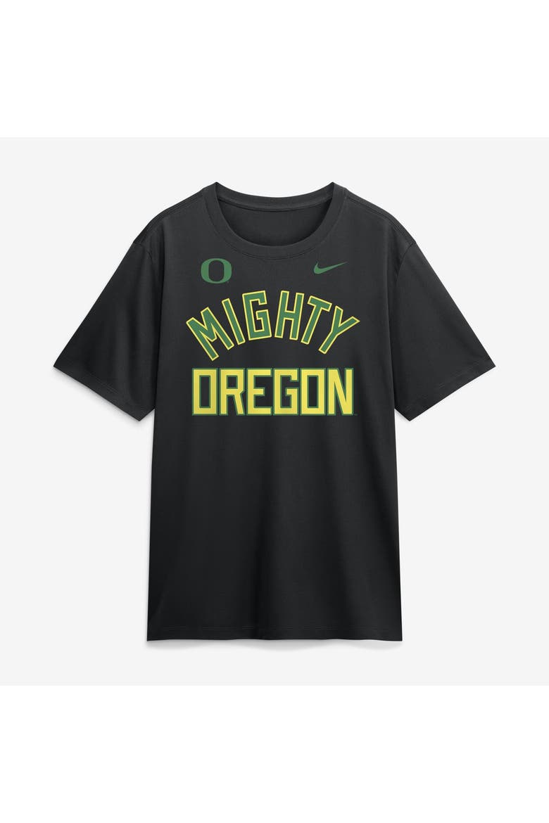 Men's Nike  Black Oregon Ducks Primetime Arch Mantra Legend Dri-FIT T-Shirt, Main, color, Black