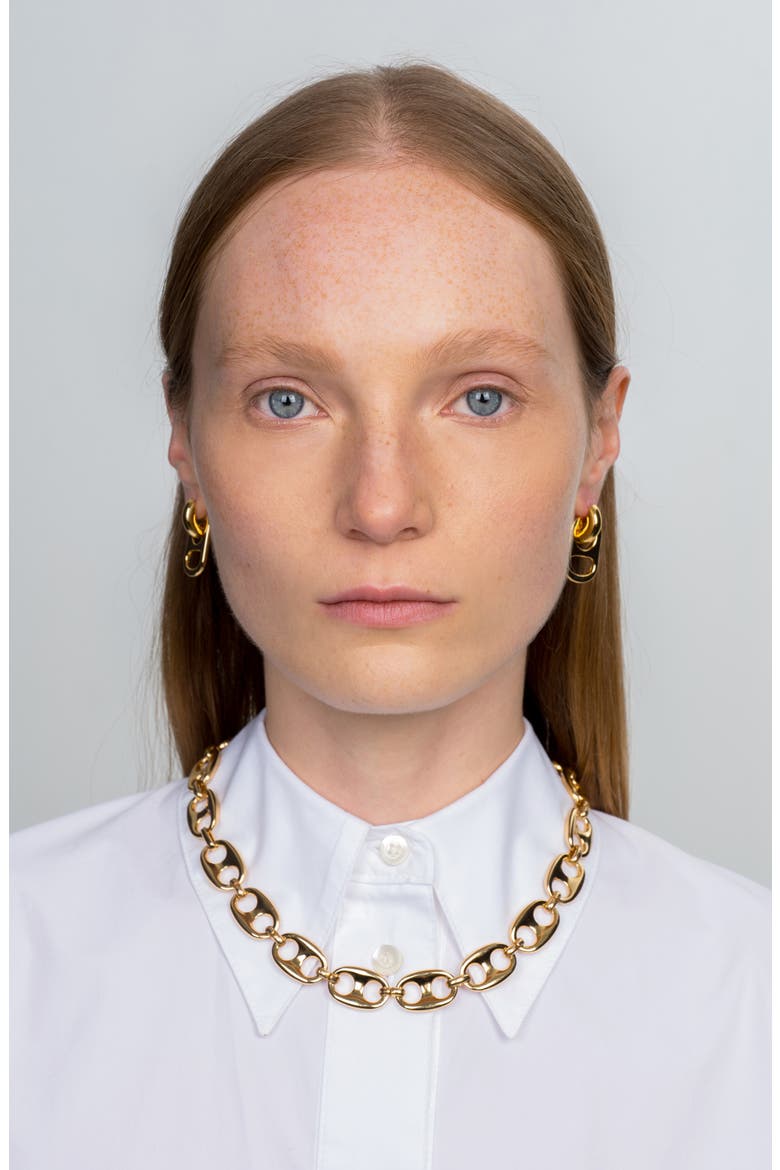 Villa Chain Link Necklace, Alternate, color, GOLD