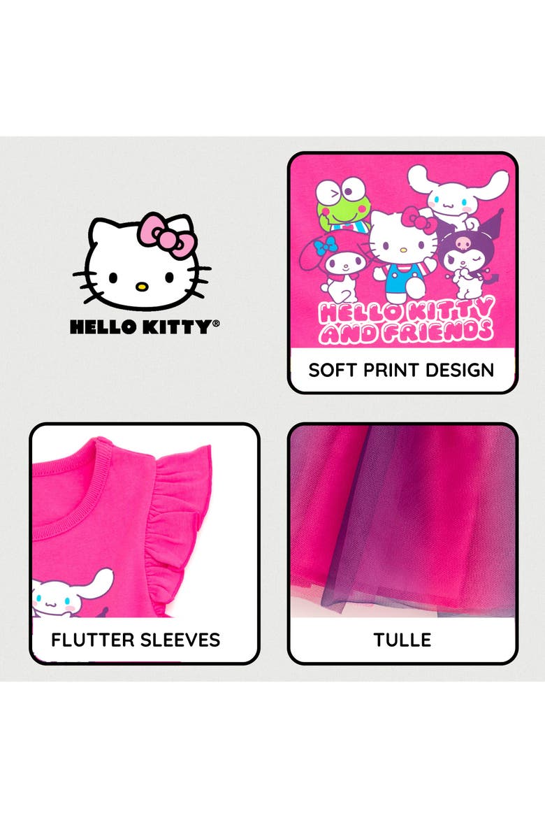 Sleeveless Tutu Dress, Alternate, color, Hello Kitty Friends