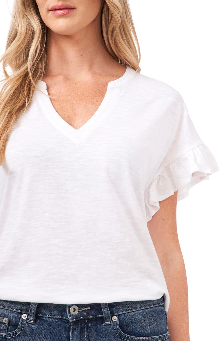 CeCe Ruffle Sleeve Knit Top, Alternate, color,