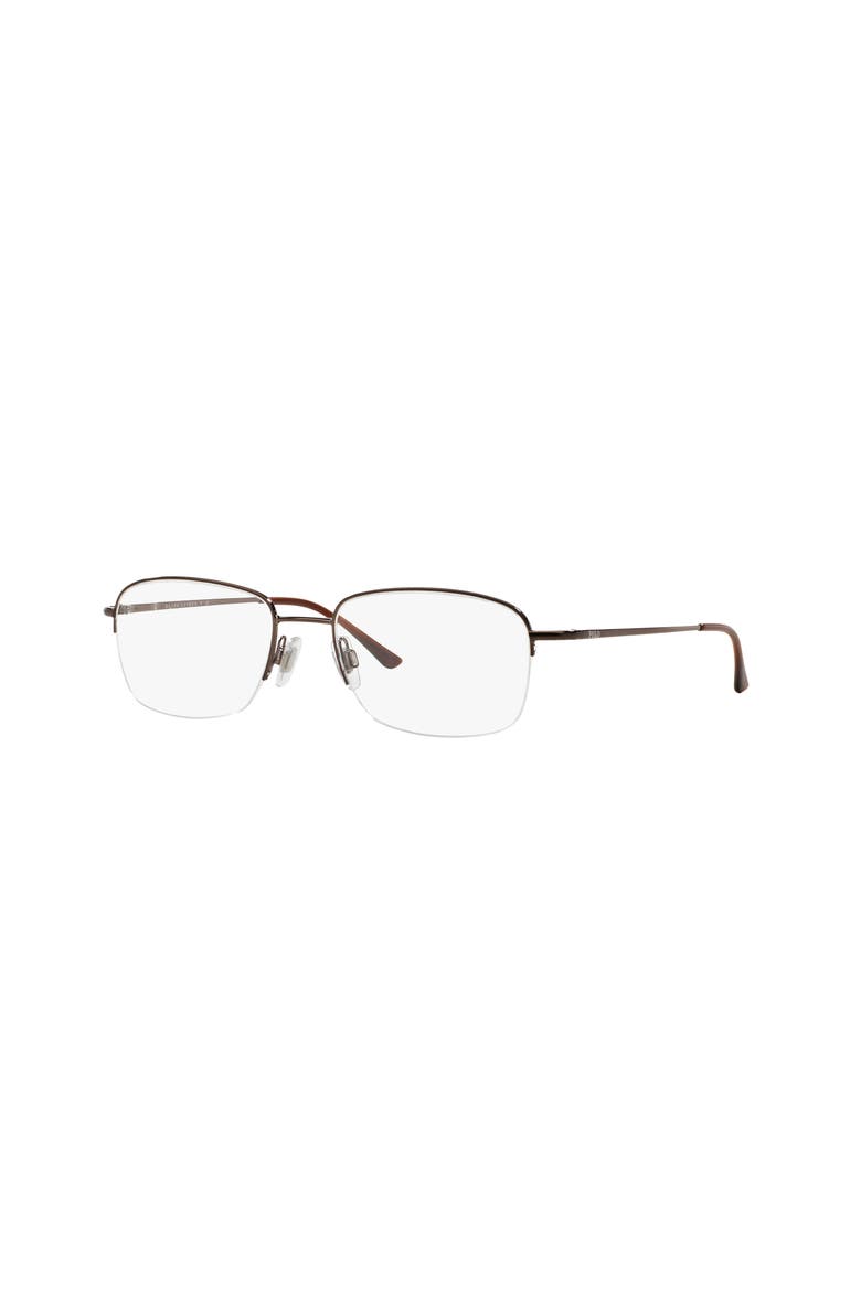 53mm Square optical glasses, Main, color, Brown