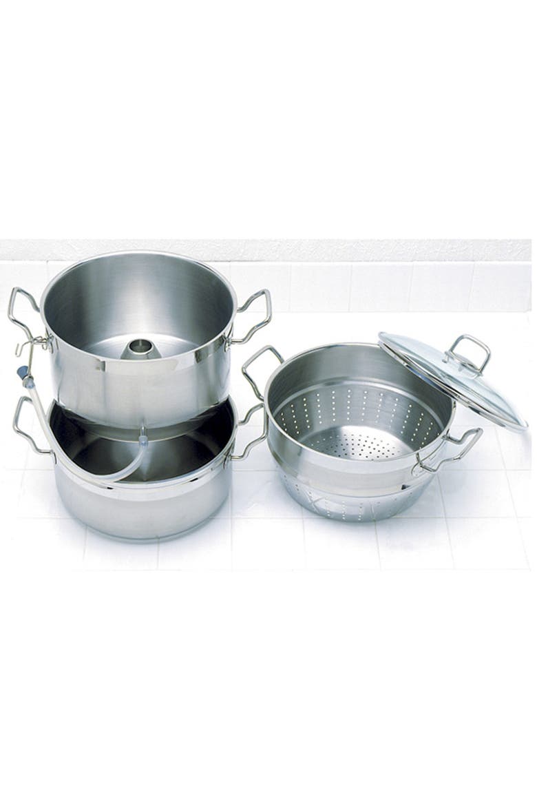Krona Multipurpose Stainless Steel Steamer and Juicer, Alternate, color, Silver