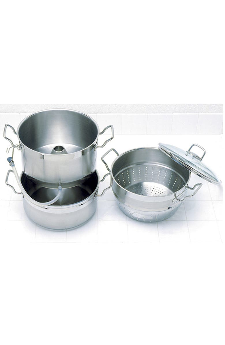 Norpro Krona Multipurpose Stainless Steel Steamer and Juicer, Alternate, color, Silver