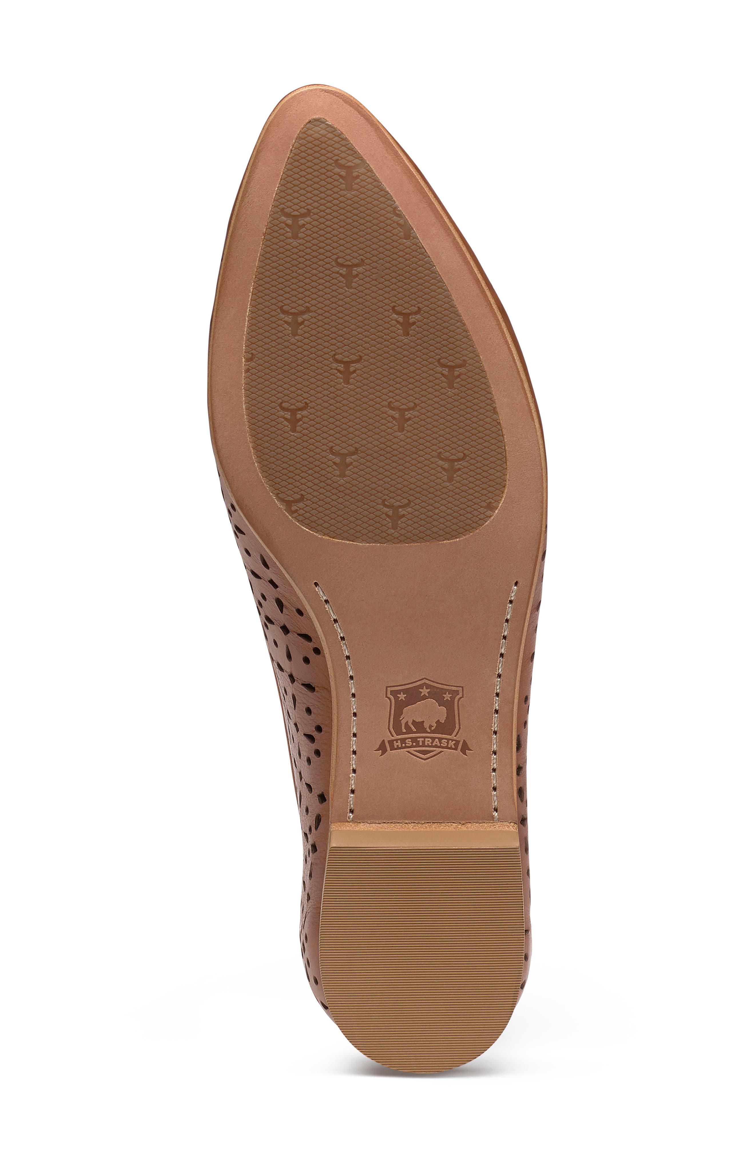 Farrah Perforated Loafer, Alternate, color, COGNAC PERFORATED LEATHER