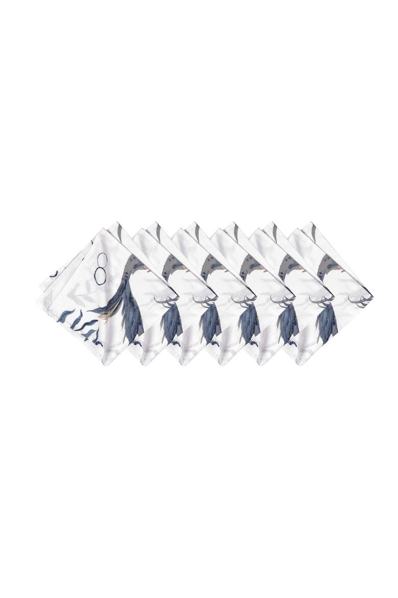 Sister Sirens Napkin Set of 6, Main, color, Blue