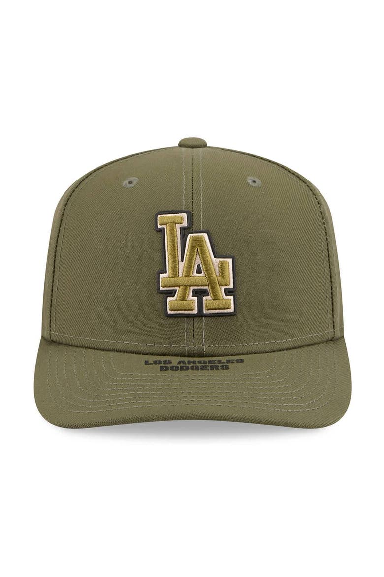 Men's New Era  Olive Los Angeles Dodgers 2026 Armed Forces Day 9SEVENTY Adjustable Hat, Alternate, color, Olive