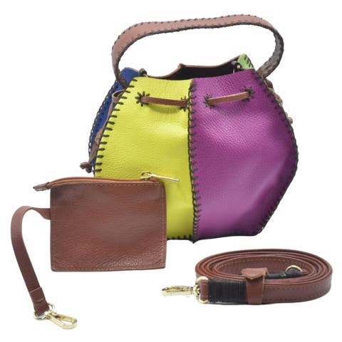 Tall Bucket Leather Bag