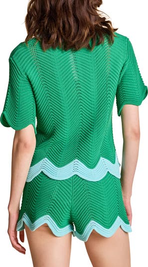 ニット・セーター IONSEOUL Pocket Short Sleeve Polo Knit (4color) JP5D0063 Amazon.com: Men's Button Down Knitted Polo Shirt Retro