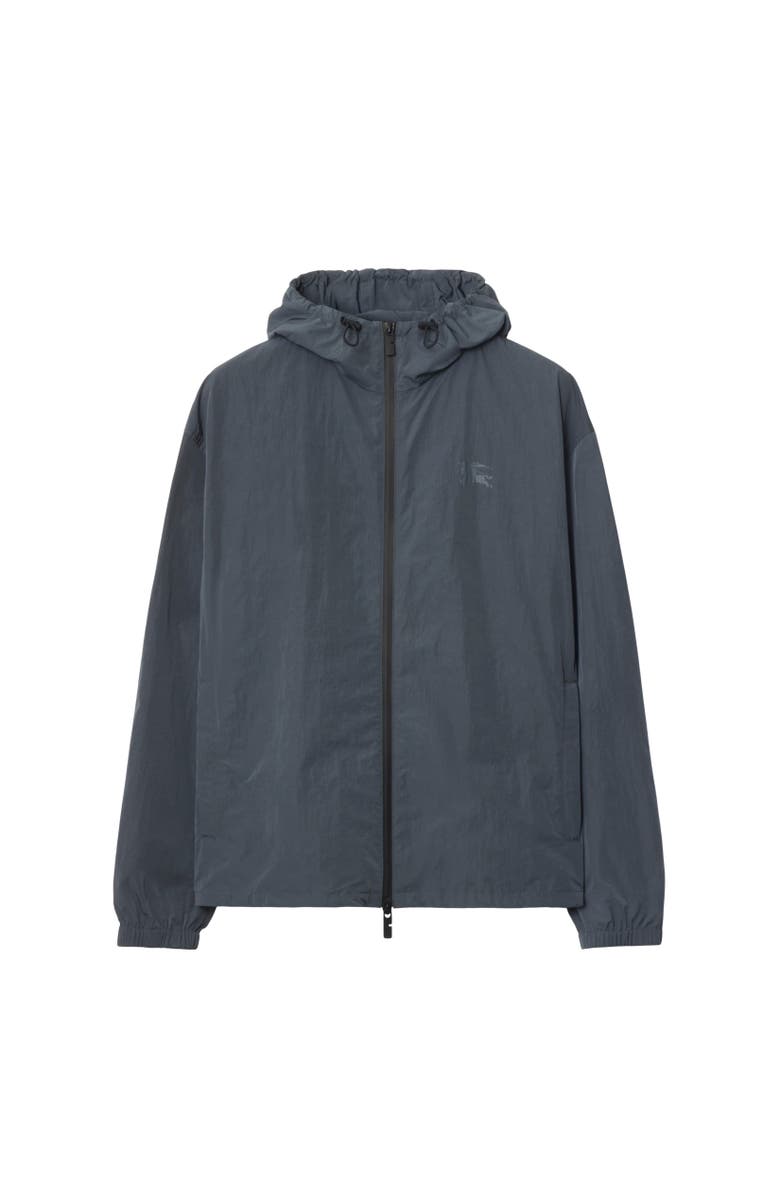 Burberry EKD Badge Nylon Hooded Jacket, Alternate, color, Magnet