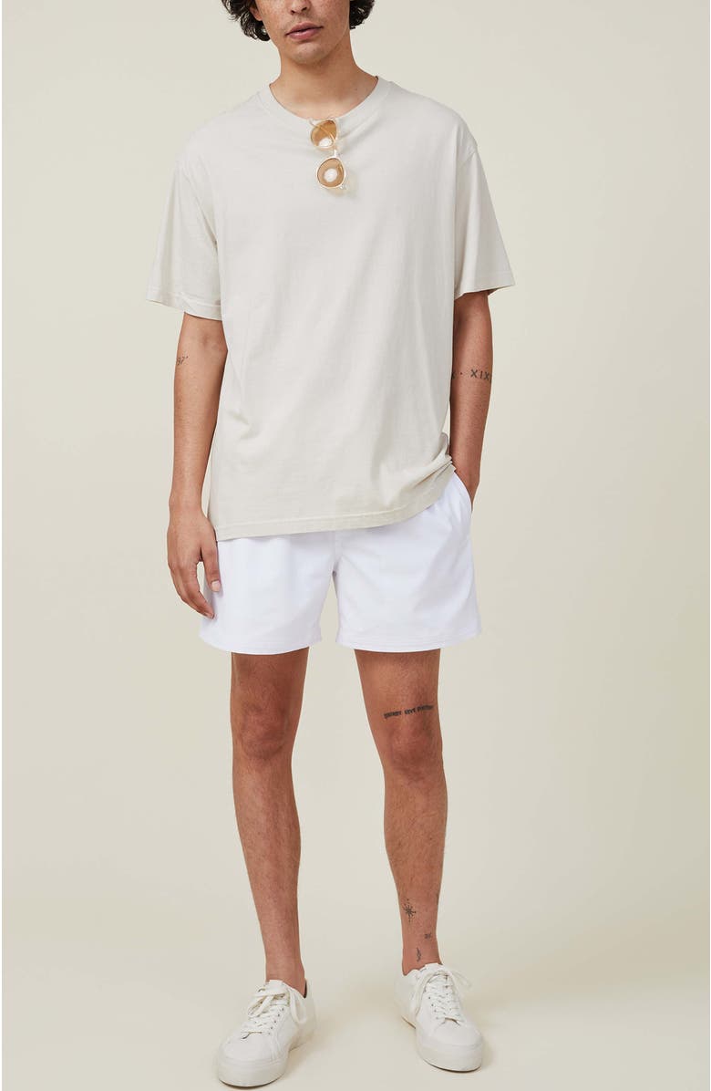 Cotton On Men's Stretch Swim Short, Alternate, color, White