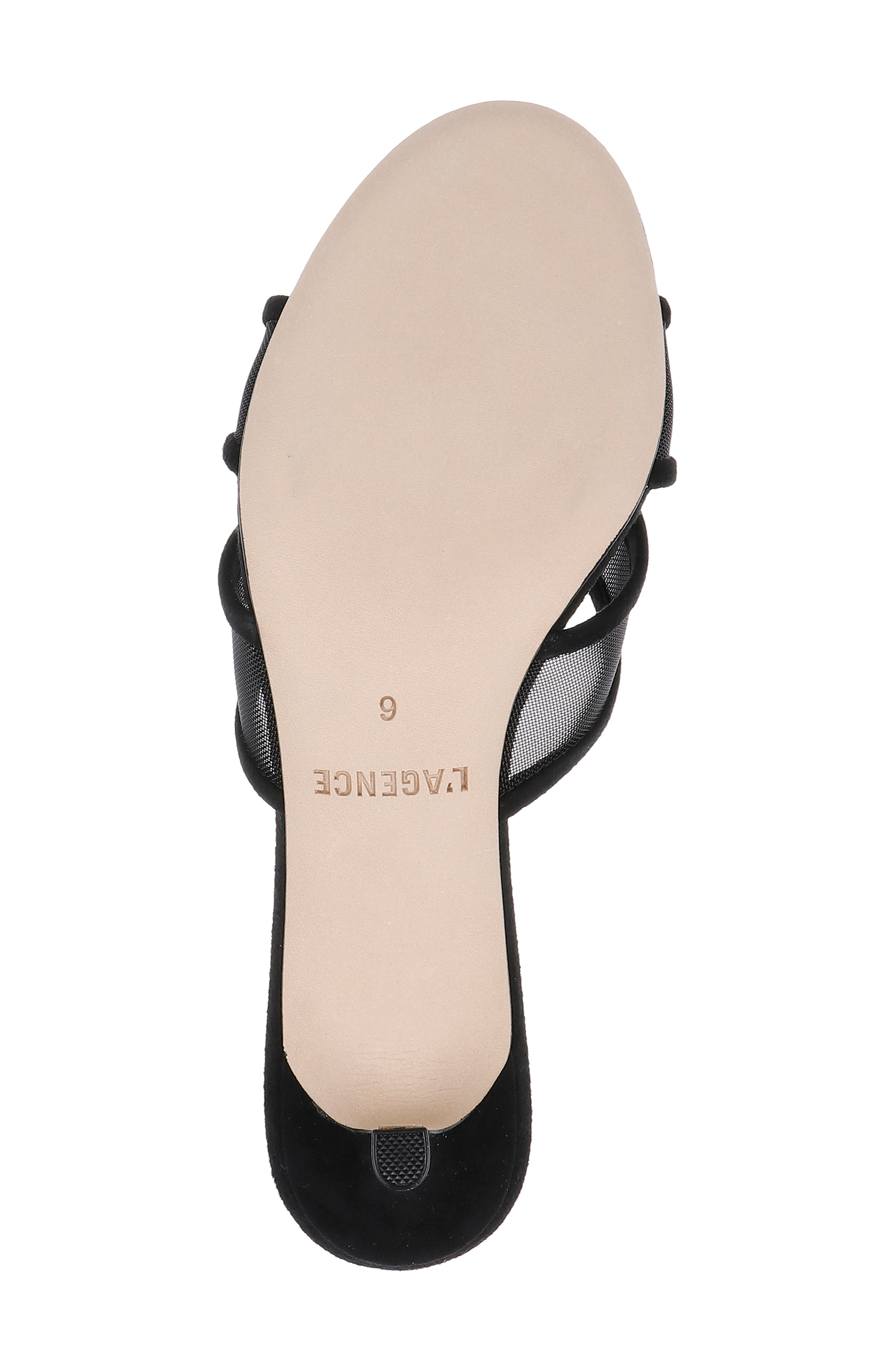 L'AGENCE Padua Slide Sandal, Alternate, color, Black Mesh
