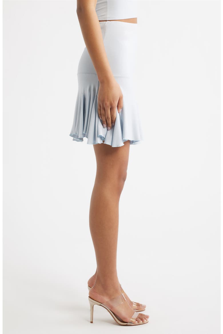 Margot Godet Hem Miniskirt, Alternate, color, BABY BLUE