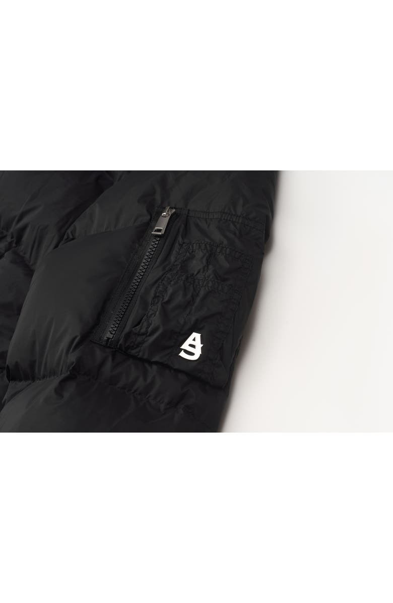 AlphaStyle Leverett Cropped Down puffer, Alternate, color, Black