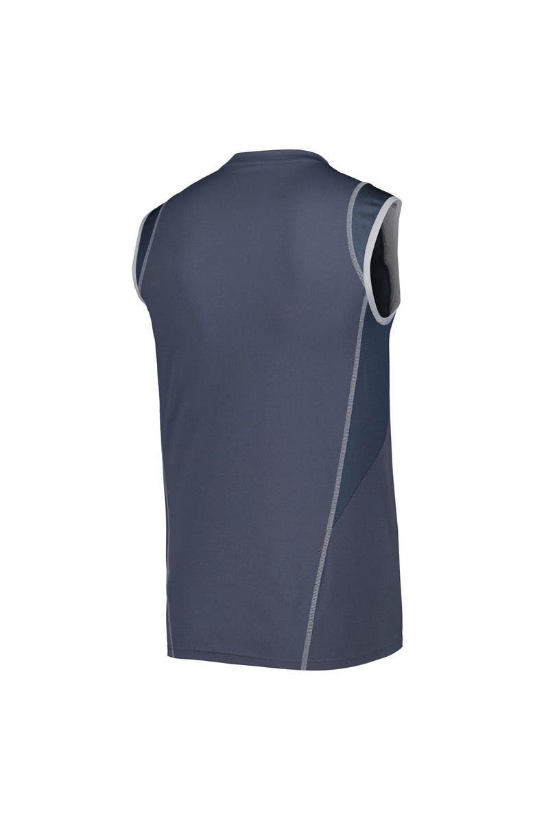 adidas Men's adidas Gray FC Dallas 2023 On-Field Sleeveless Training Jersey, Alternate, color, 