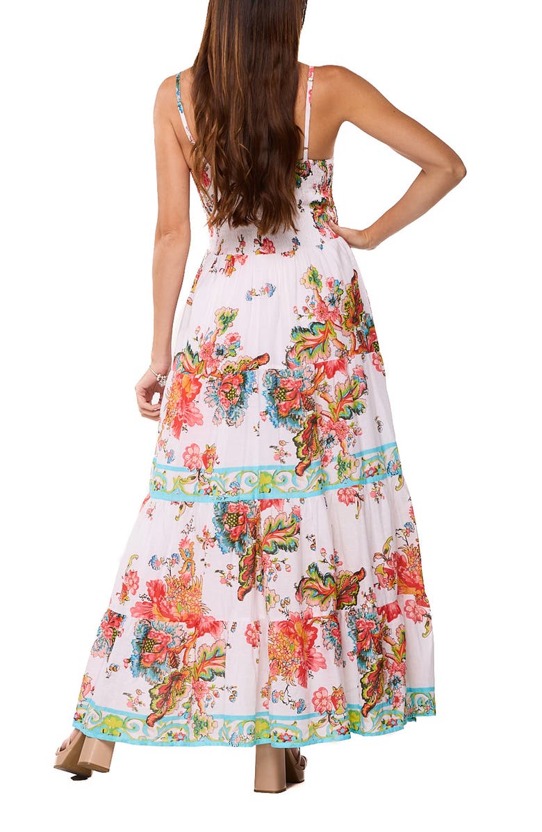 RANEES Floral Maxi Dress, Alternate, color, White