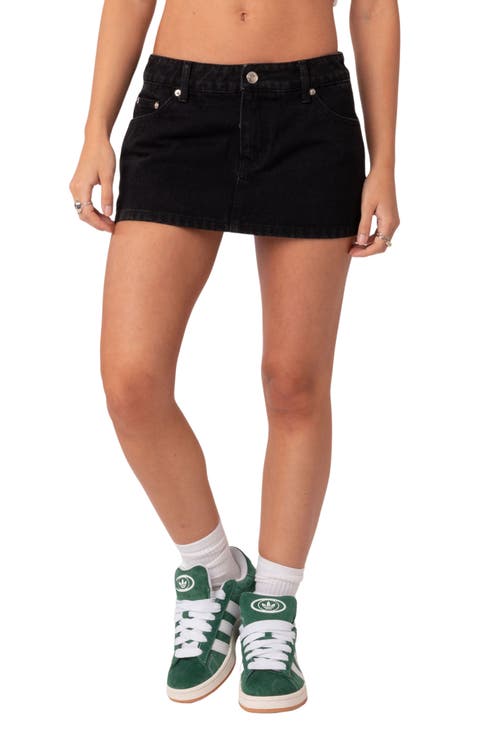 Spencer Nonstretch Denim Skirt