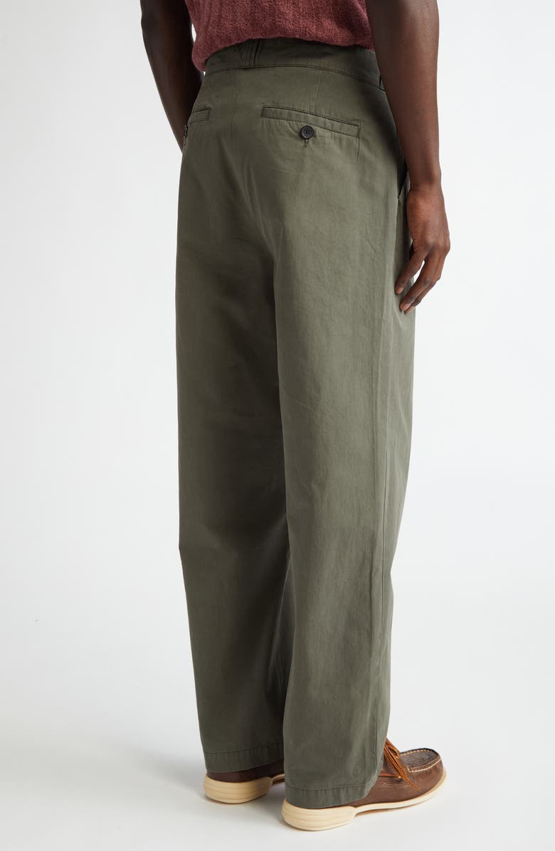 The Elder Statesman Norm Workwear Wide Leg Pants, Alternate, color, New Olive