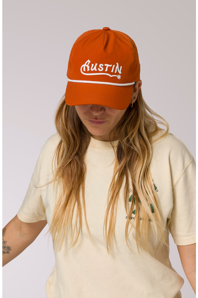 Austin Daytrippin Throwback Hat, Alternate, color, Burnt Orange