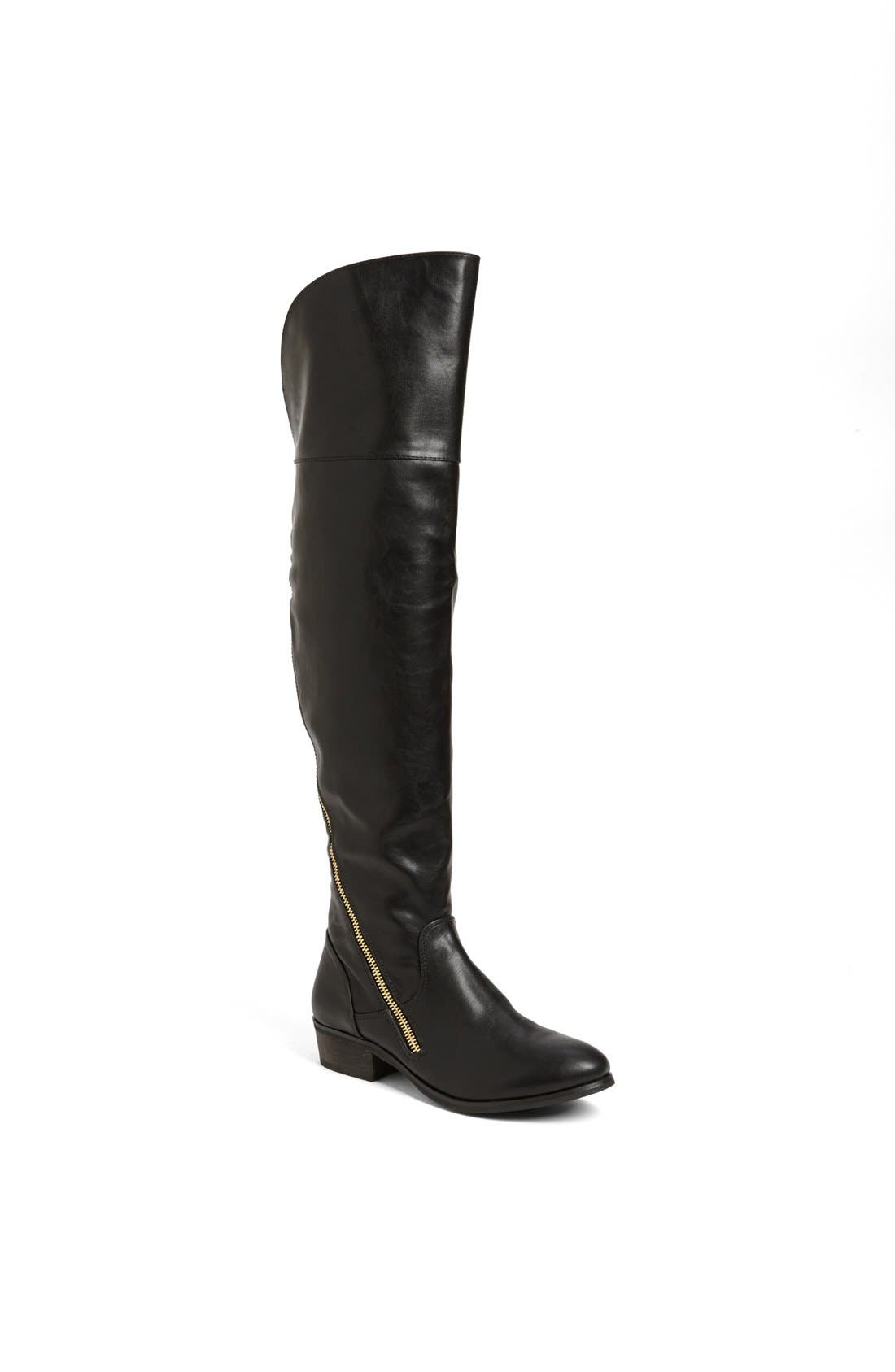 'Gwyn' Over the Knee Boot, Main, color, BLACK