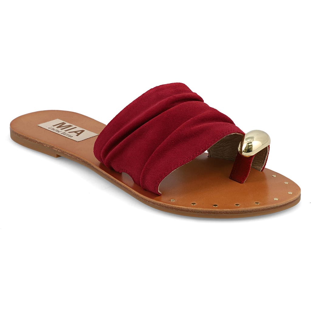 Mia Tiffani Slide Sandal In Red