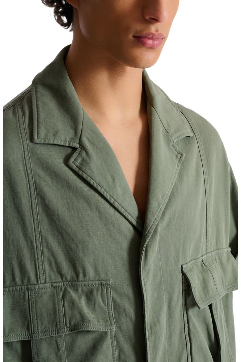 Cotton utility shirt, Alternate, color, green