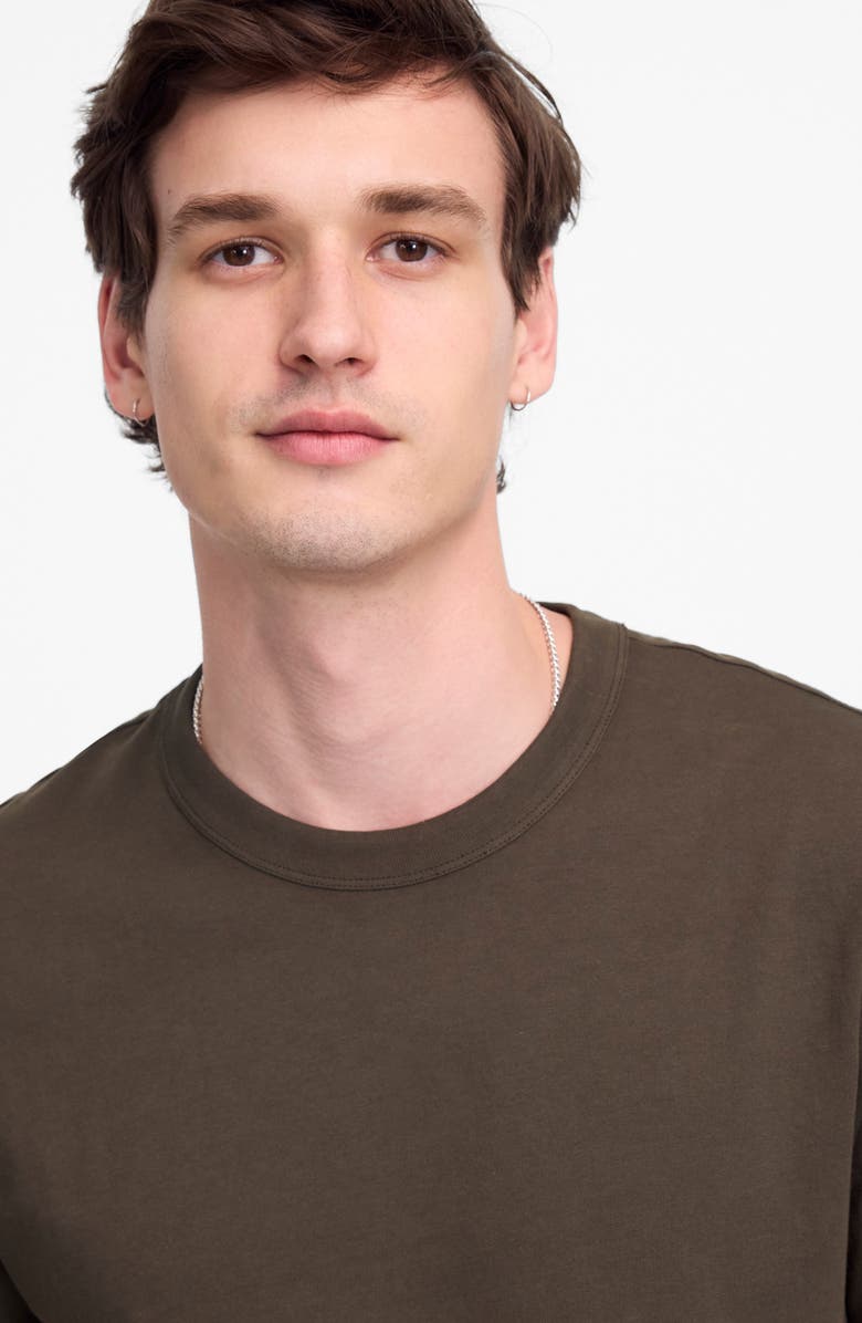 Madewell Allday Garment Dyed Cotton T-Shirt, Alternate, color, Dried Olive