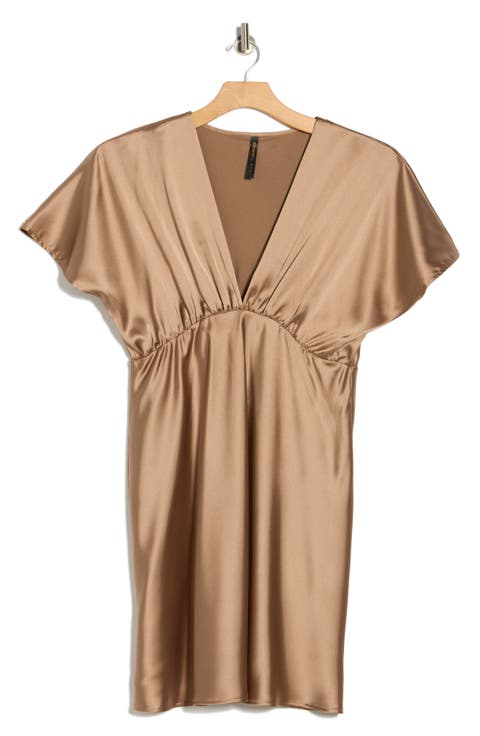 Deep V-Neck Cocktail Dress (Plus)