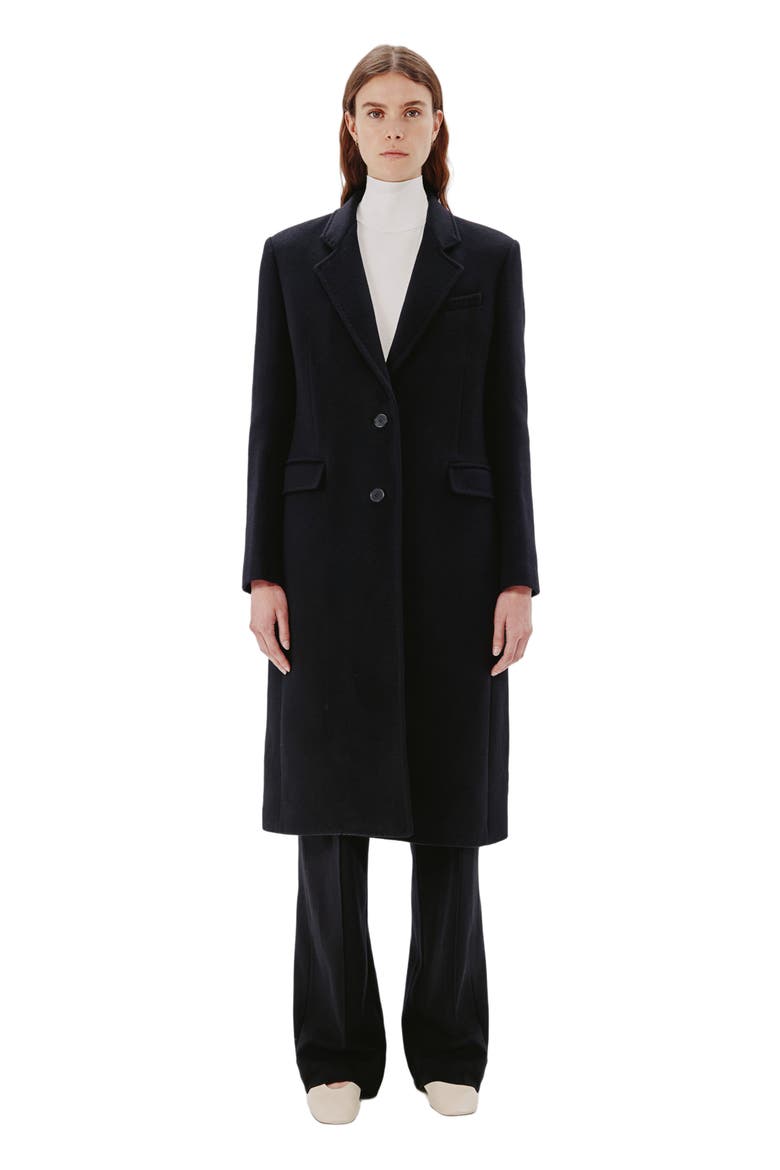 TAILORED COAT, Main, color, BLACK
