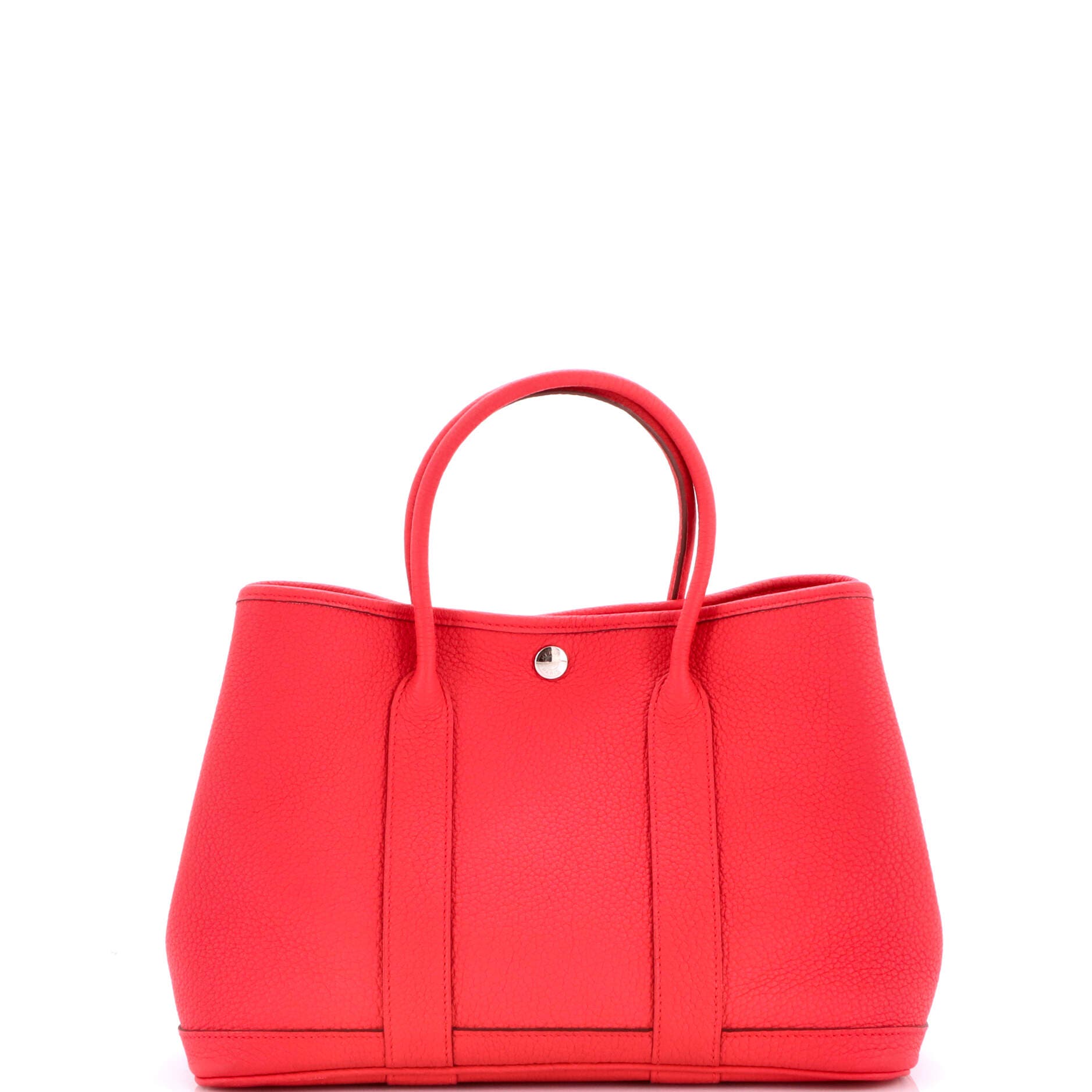 Pre-Owned Hermes Garden Party Tote Leather 30, Alternate, color, Bougainvillier