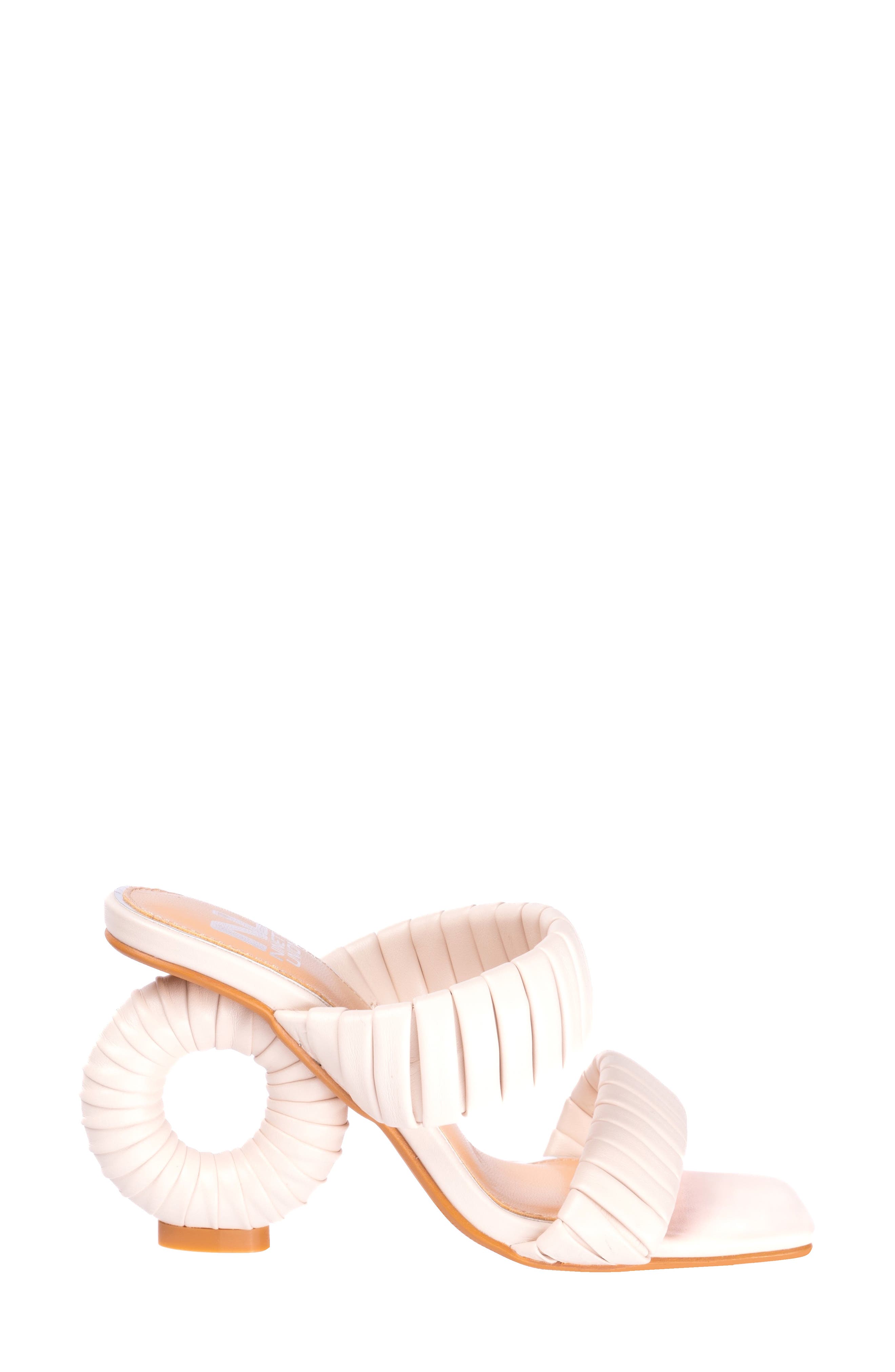 NINETY UNION Ash Heeled Sandal, Alternate, color, Ivory