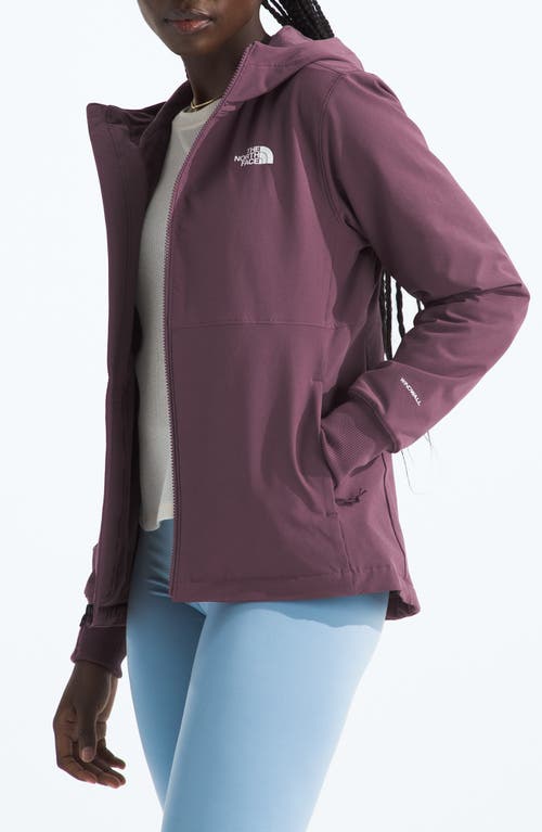 The North Face Shelbe Raschel Water Resistant Hooded Jacket In Purple