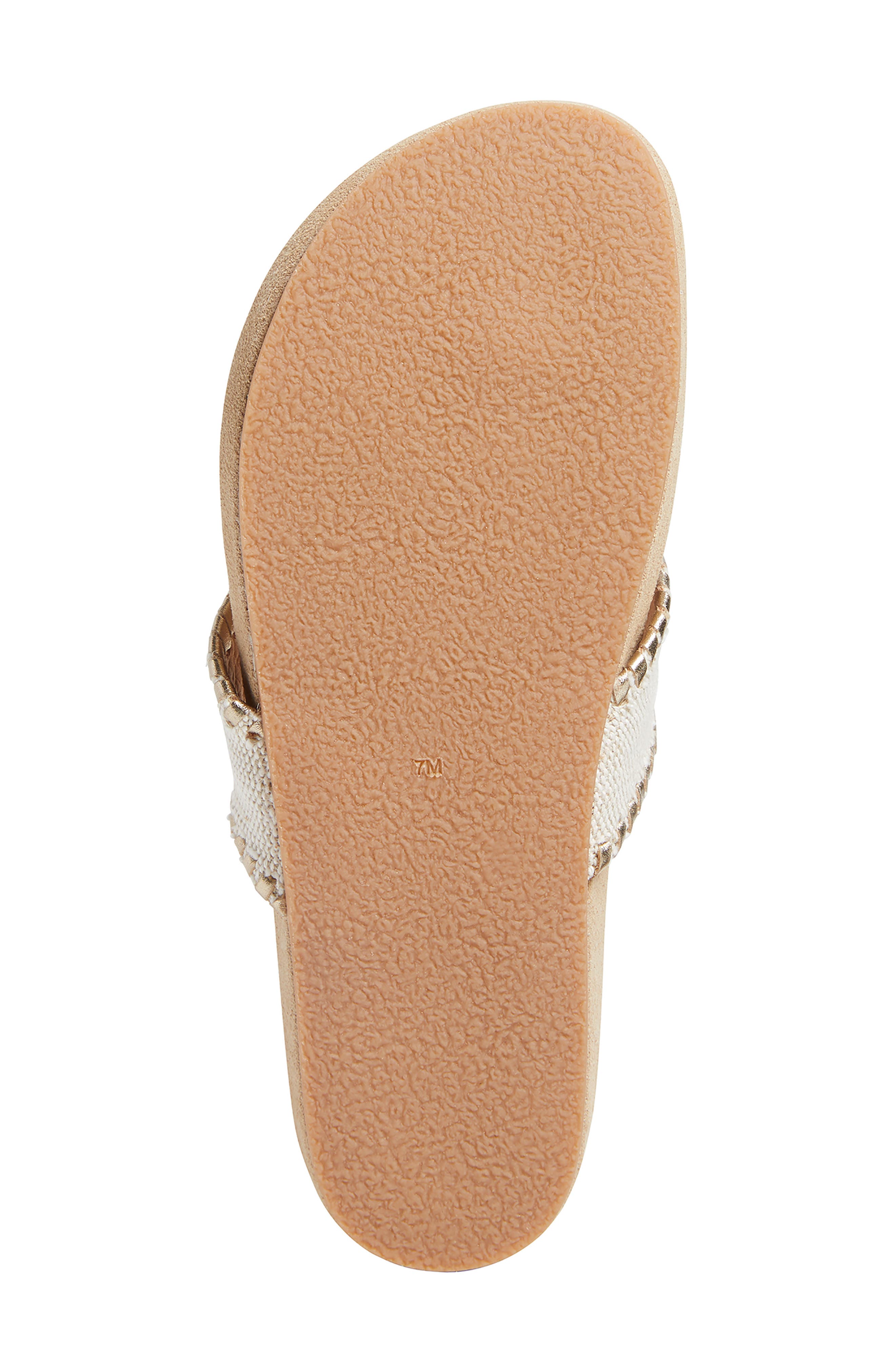 Jack Comfort Flip Flop, Alternate, color, NATURAL/ PLATINUM