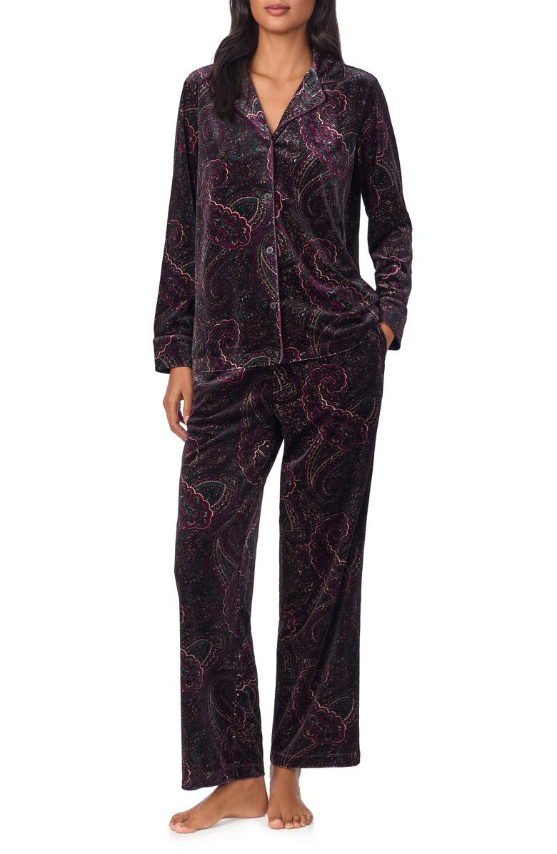 Lauren Ralph Lauren Paisley Print Pajamas, Main, color, 