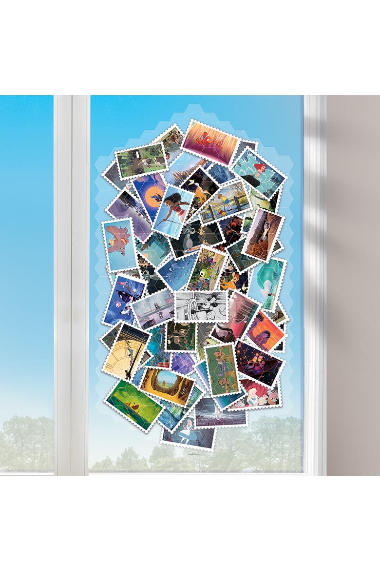 100 Piece Window Art Mosaic Clings, Alternate, color, Multicolored