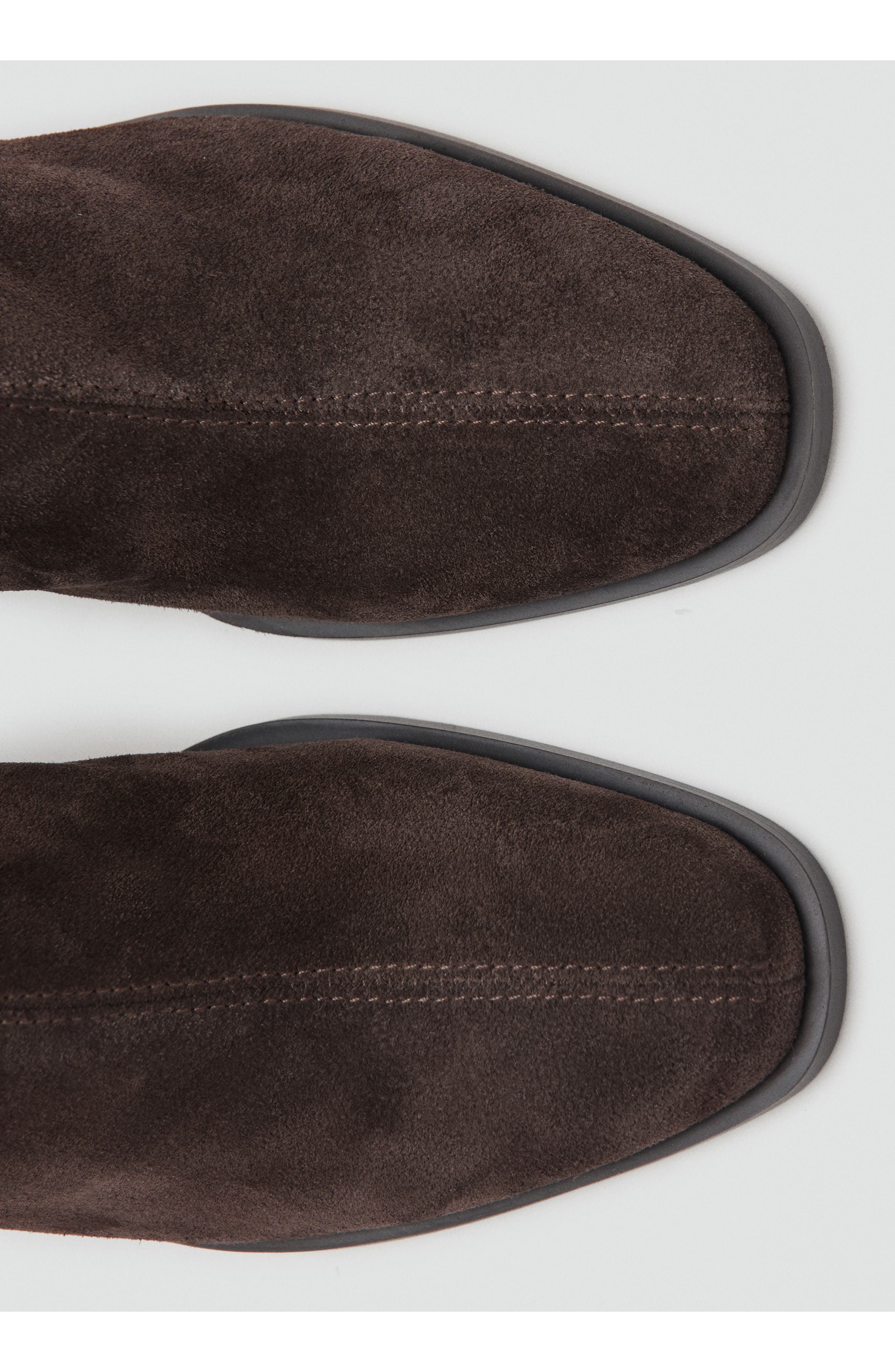 MANGO Round Toe Bootie, Alternate, color, Chocolate