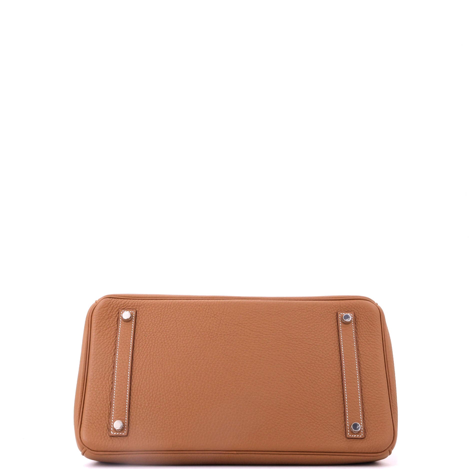 Birkin Handbag Brown Togo with Palladium Hardware 35, Alternate, color, Metallic Gold