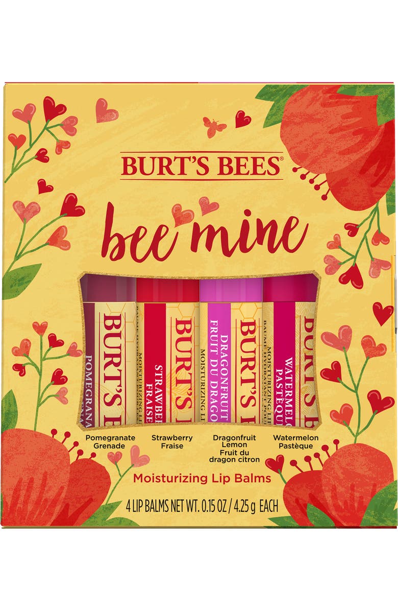 Burt's Bees 4-Piece Bee Mine Chapstick Gift Set, Alternate, color,