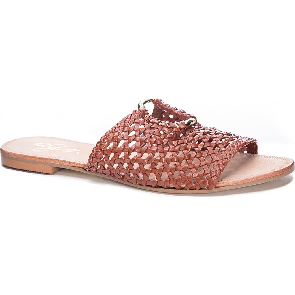 42 Gold Beats Woven Slide Sandal in Mecca Tan  product