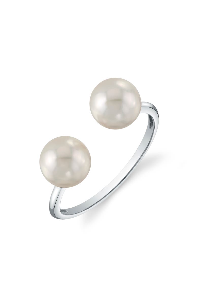 Freshwater Pearl Harper Ring, Main, color, White Gold