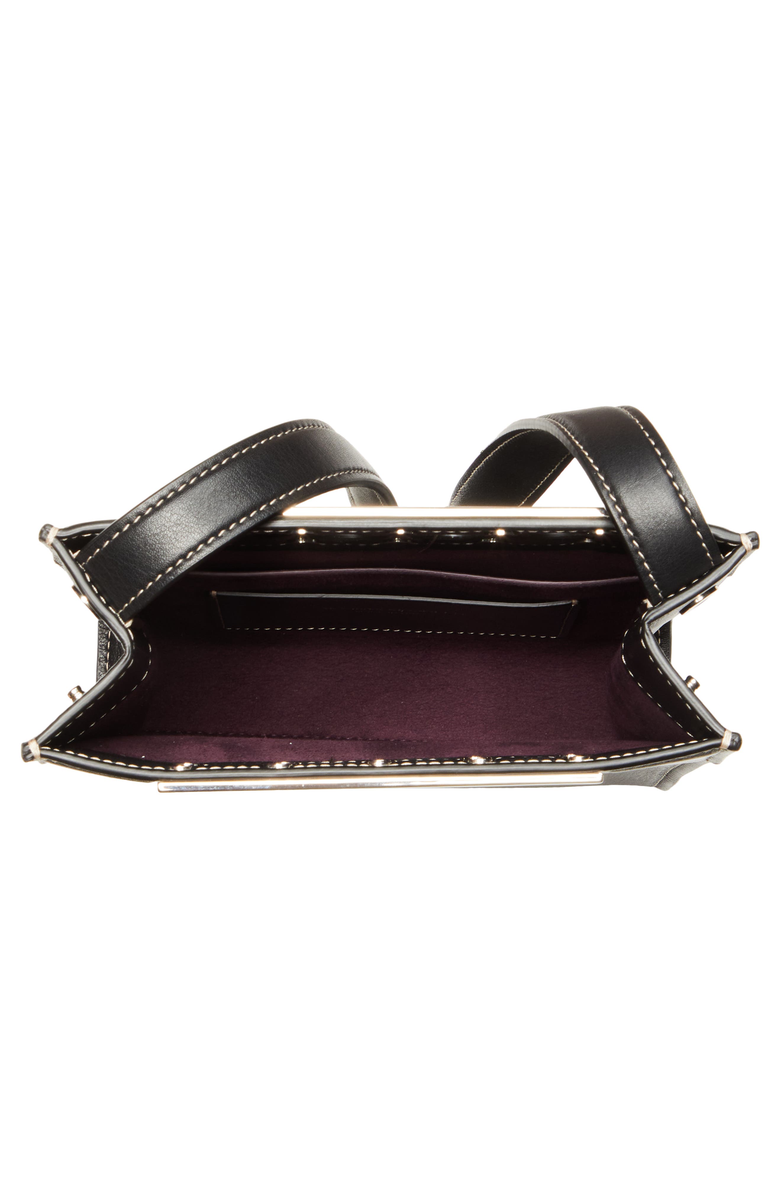 McQueen Mini The Grip Leather Tote, Alternate, color, 